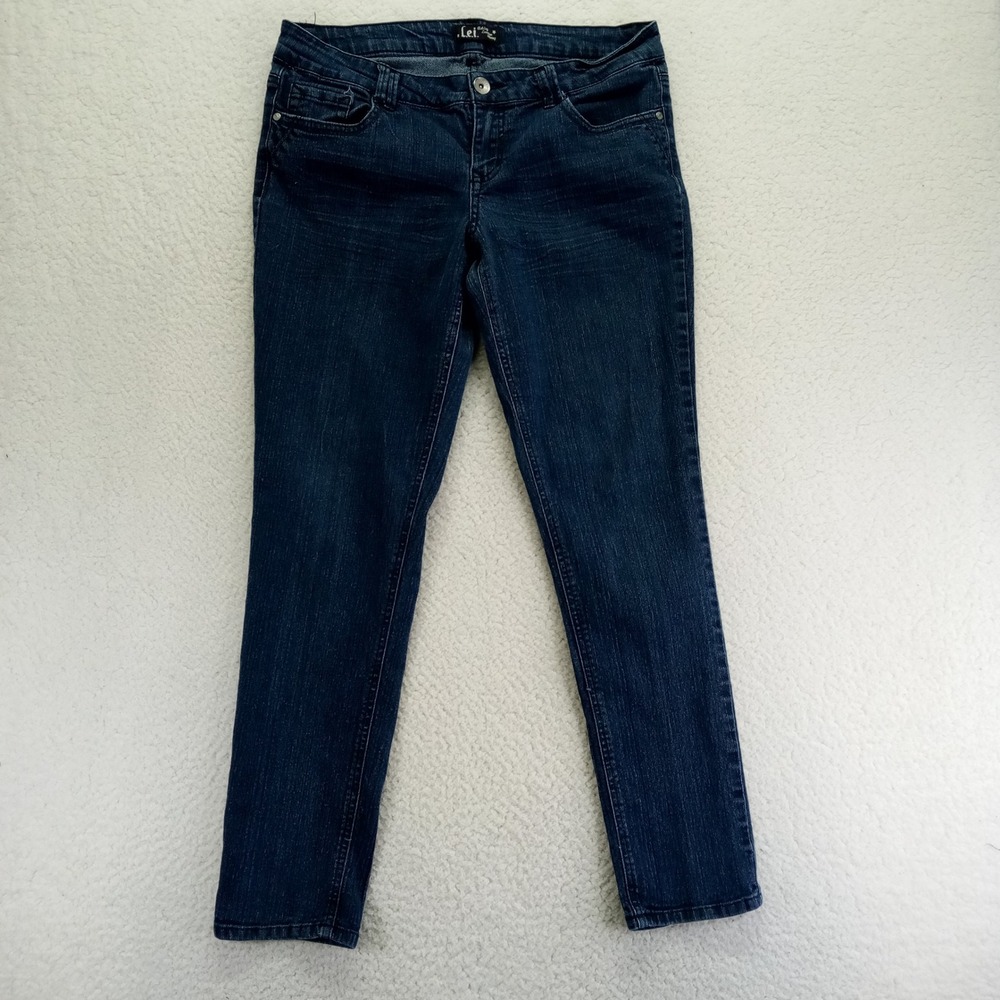 LEI Ashley Lowrise Skinny Jeans Dark Wash‎ Women's Size 15